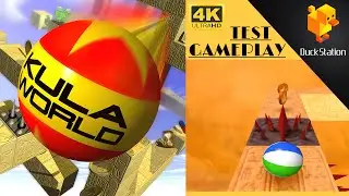 Kula World / Roll Away | duckstation | Gameplay TEST | 4K 2024 | PS1 emulator PC