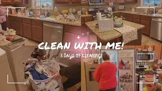 New Clean With Me! Multiple Day Cleaning//Clean With Me 2023//Clean With Depression//Clean With Me