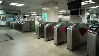 Singapore MRT ride from Raffles Place to Orchard + walk
