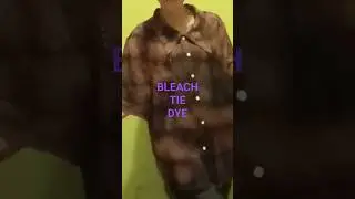 BLEACH TIE DYE #shortvideo #tiedye #bleachtiedye #diy