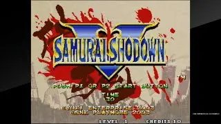 ACA NEOGEO SAMURAI SHODOWN V - (Genjuro Kibagami, Level 1 Difficulty, English Version)