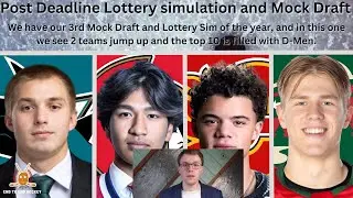 Huge Lottery Sim and Mock Draft: Hawks get back to back 1st overall, MIN, PIT and NJ in lottery.