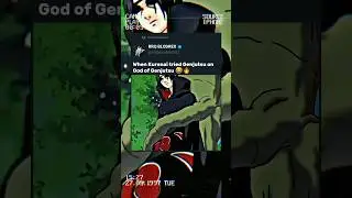 Kuenai tried gengutsu on Itachi 🔥#animemoments