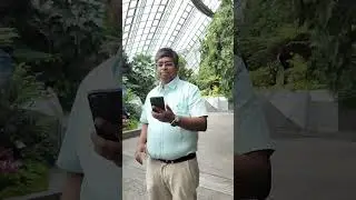 Rare exotic plants in plant dome in gardens by bay in Singapore 