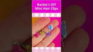 DIY Handmade Barbie's Mini Hair Clip  | Barbie Doll mini DIY Hair Clip
