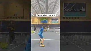 🎾 Tennis forehand spin target 🎯 drill - Max 10y old junior player