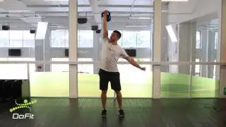 DoFit - Biblioteca do Movimento - Militar press com kettlebell