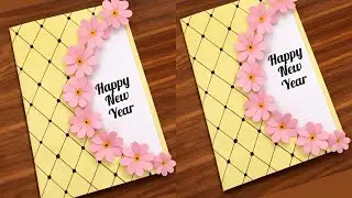 Diy Happy New Year greeting Card || How to Make New Year card || Happy New Year Card 