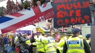 POLICE DEAL WITH LEFTIES!!!! CRESTA COURT HOTEL! LEFT VS RIGHT?? BRITAIN VS ANTIFA? BRITAIN BROKEN!!