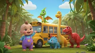 Dinosaur Bus Ride Song 🦕🚌 | kids song | Baby Song, Learn Dinosaurs and Fun for Toddlers 🎵🌈
