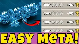 Best Rank Battle Attack Strategy | Best Meteor Golem Army TH18 (Clash of Clans)