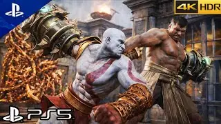 (PS5) Kratos Vs. Hercules Boss Fight - God of War III Remastered PS5 Gameplay [4K HDR 60FPS]