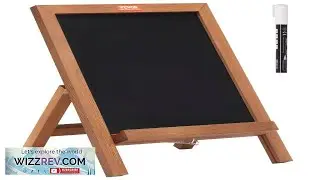 VEVOR Tabletop Chalkboard Sign Message Signs with Chalks Freestanding Framed Memo Board