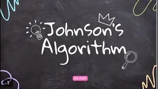 Johnson's Algorithm