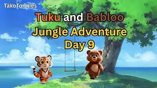 Taku & Babloo Play Swing and Learn to Take Turns | Jungle Adventure by TaKoToonies