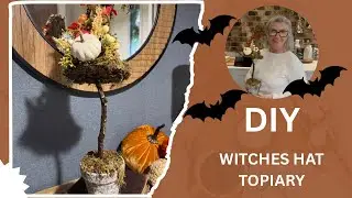 DIY Halloween Witches Hat Topiary | Easy & Festive Decoration Idea 🎃 🧙&zwj;♀️