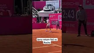 Nicolas Jarry return fail vs Henrique Rocha in Estoril Open match point #tennis #atp #atpchallenger