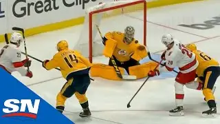 Sebastian Aho Tips Home The Series Winning Goal In Overtime