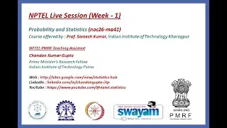 NPTEL : NOC26-MA41 | Week 1 Live Session | Probability | Algebra of Sets