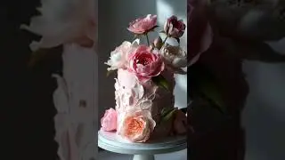 Peony Flower Cake #cake #birthdaycake #weddingcake #cakedecorating