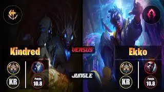 Challenger KINDRED [Conqueror] (Jungle) VS  EKKO - Challenger KR Patch 10.8