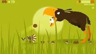 Double Coconut Vs Terror Bird in Big Hunter