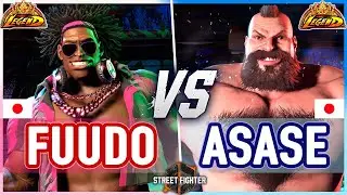 SF6 🔥 Fuudo (Dee Jay) vs Asase (Zangief) 🔥 Street Fighter 6