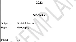 Grade 9 Geography  Term 4  2025 | Revision 
