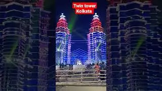 Twin Tower Lighting Show |Kalyani Iti More Pandals |#shorts #viral #indian By JBC