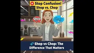 Emma's English Shot: 🛒 Shop vs. Chop: The Difference That Matters