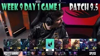 Misfits vs Splyce | Game 1 W9D1 LES/EULCS 2019 Spring | MSF vs SPY - Patch 9.5