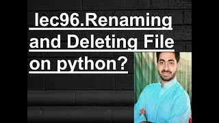 Renaming and Delete File on python