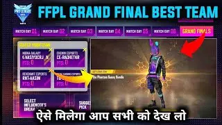 ffpl grand final best team || grand final dream team free fire || best team grand final