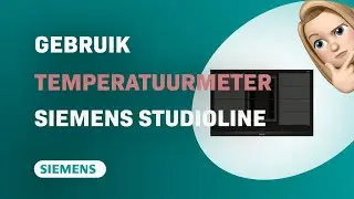 Hoe gebruik je de Temperatuurmeter functie op een Siemens StudioLine fornuis?