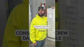 Construction Crew Daily Schedule
