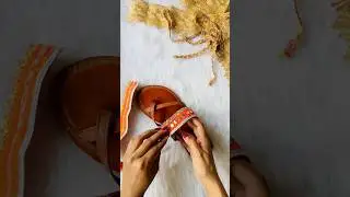 DIY Navratri Chappal 😱 #crafteraditi #navratriDIY #navratrihack #shorts #DIY #diychappal #handmade