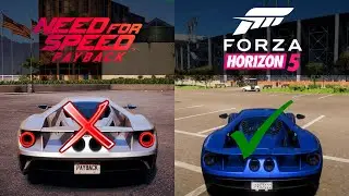Need For Speed Payback vs Forza Horizon 5 - Ford GT -  Sound & Speed Comparison