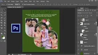 How to New Create Wedding Album Cover Design Photoshop tutorial in 😱 photoshop wedding album design.