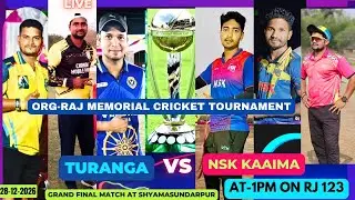 🛑NSK KAAIMA VS TURANGA GRAND FINAL MATCH AT SHYAMASUNDARPUR#RAJ MEMORIAL CRICKET TOURNAMENT#rj123 