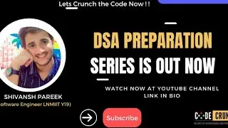 DSA Preparation Series Out Now !! | Clear Online Assessment and Interviews Now