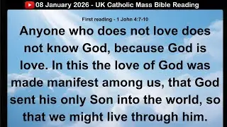 09 January 2026 US Catholic Mass  Bible Reading