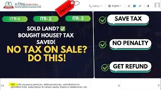 Capital Gains Tax Saving Tips Property Sale 2025#taxplanning #capitalgains #income #itr2 #itr2025