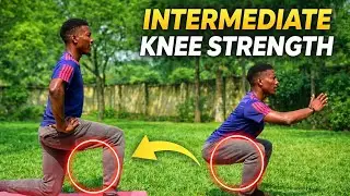 Intermediate Knee Strength Workout | At Home &bull; No Equipment