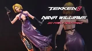 Нина Уильямс оживает с помощью рисунка, напечатанного на 3D-принтере #tekken8