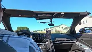 POV drive top down C8 corvette 