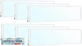 WEIZE 6 Pack 2x4 FT LED Flat Panel Troffer Light 40 50 60W CCT