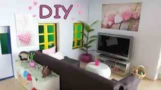 Playmobil- DIY Frühlingsdeko- Wohnzimmer & Küche- Pimp my Playmobil- Deutsch | Familie Hund