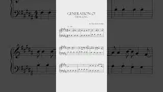 Generation O! Theme Song Sheet Music #shorts #short #shortvideo #shortsvideo #shortsfeed #tiktok