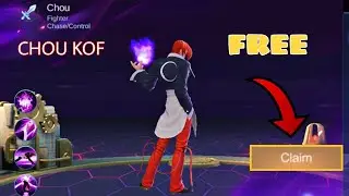 SKIN KOF CHOU FREE 2021HOW TO GET |mobile legends bang bang