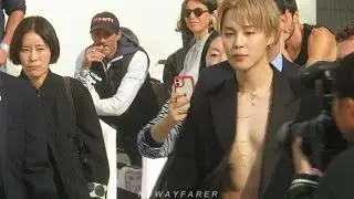 JIMIN 지민 of BTS 방탄소년단 (UP CLOSE) Exit Departure of DIOR show in Paris 🇫🇷 October 1 2025 251001 4K HD
